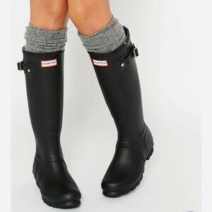 Hunter Classic Original Black Rain Boots Size US 5G/4B